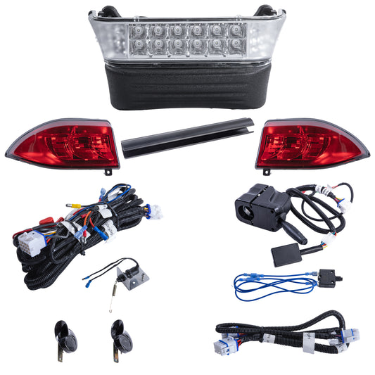Club Car Precedent LED High Low Beam light kit with mechanical brake 12-48 volt