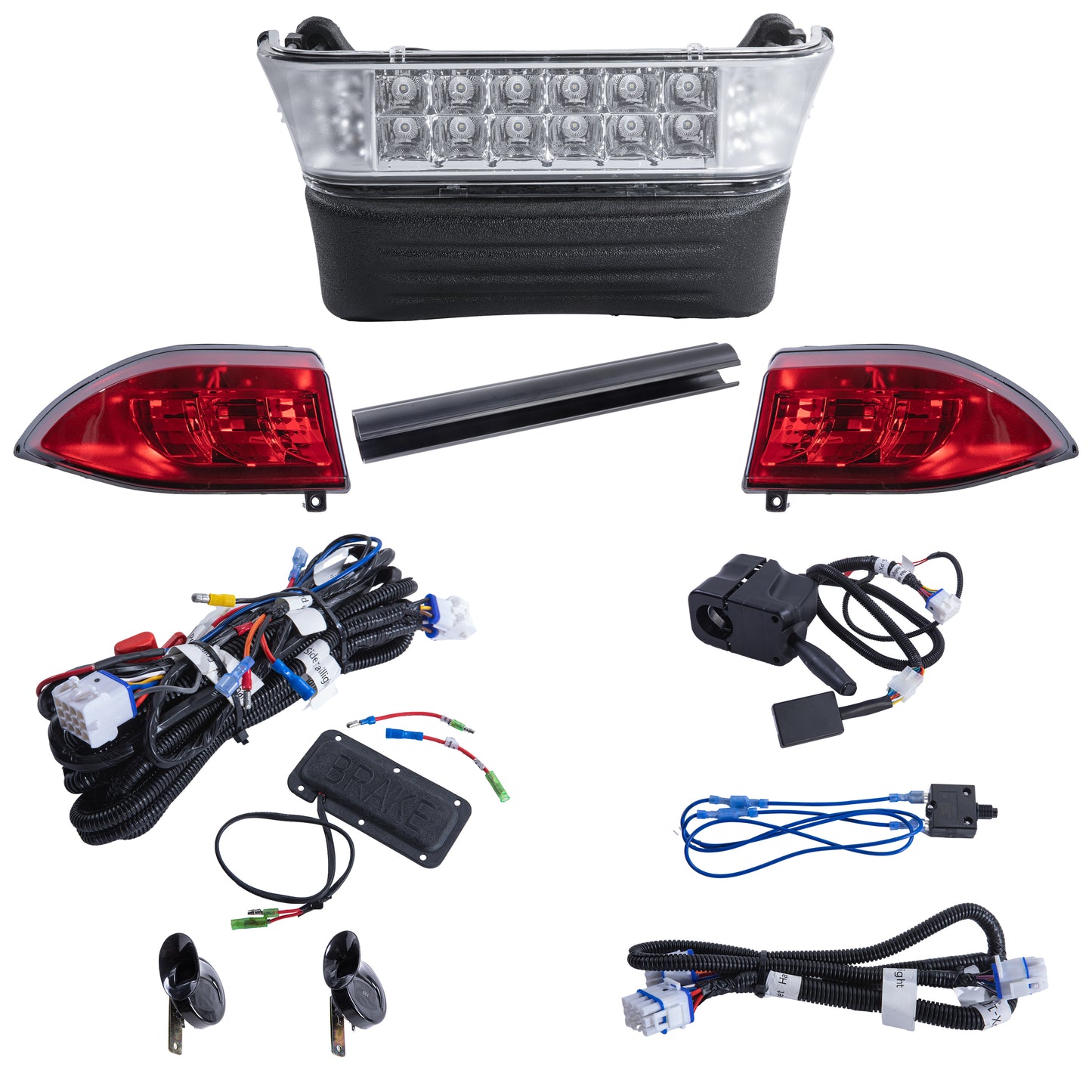 Club Car Precedent LED High Low Beam light kit with mechanical brake 12-48 volt