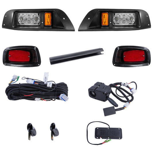 EZ-GO TXT PRE2013 LED High Low Beam Light Kit with brake pads 12-48 volt