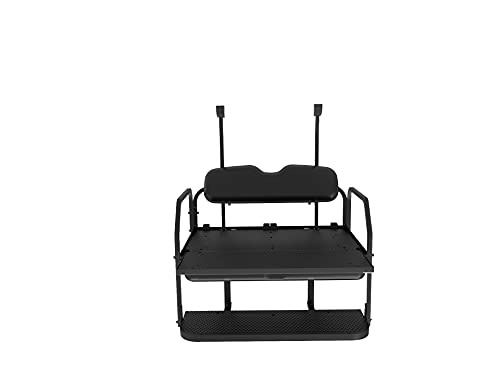 Club Car Precedent Rear Seat Kit with Black Seat Cushions