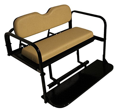 Club Car Precedent Golf Cart Rear Flip Flop Seat Kit - Color: BUFF