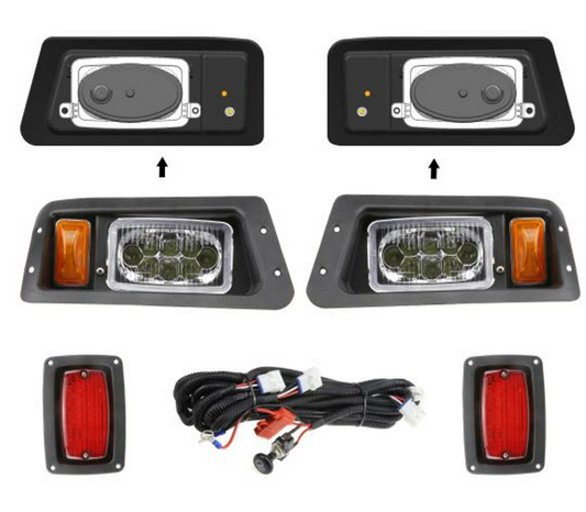Yamaha G14, G16, G19, G22 Golf Cart LED Headlight and Tail Light Kit