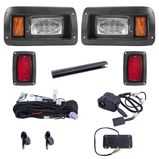 Club Car DS LED High Low Beam Light Kit with Brake Pad 12-48 volt