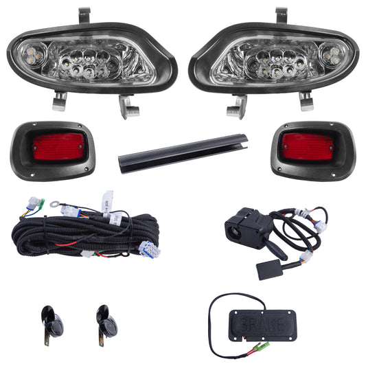 EZ-GO TXT 2014+ LED High Low Beam Light Kit with brake pads 12-48 volt