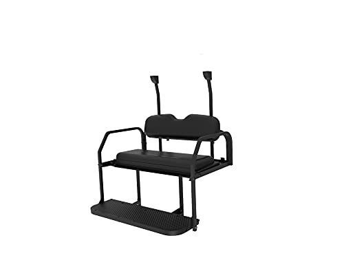 LUXCART™ Club Car Precedent Rear Seat Kit with Black Seat Cushions