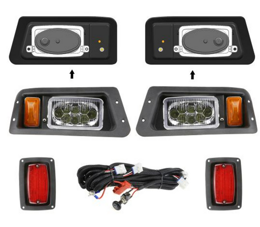 LUXCART™ Yamaha G14, G16, G19, G22 Golf Cart LED Headlight and Tail Light Kit